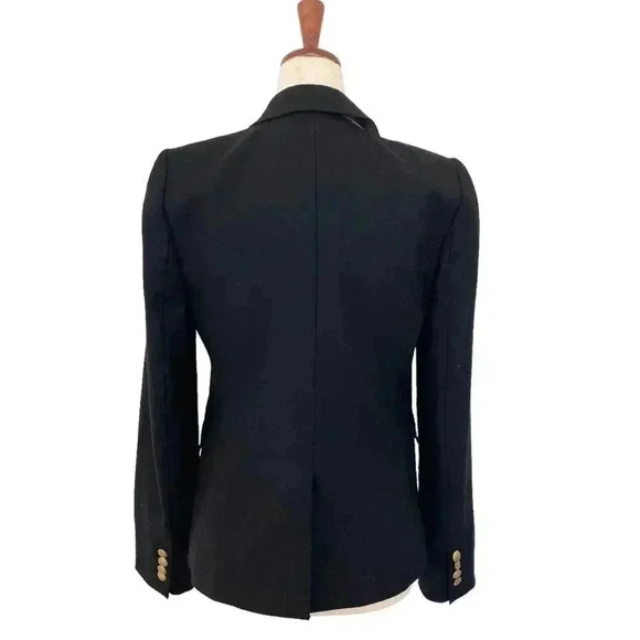 J. Crew Wool Schoolboy Blazer Black Size 2 - Picture 2 of 7